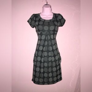 mod polka dot babydoll dress